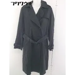 ■ ◎ FLORENT フローレント ウエストベルト付 トレンチ コート ブラック系 レディース  【1109090003249】のサムネイル