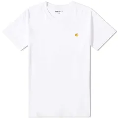 カーハート メンズ トップス Tシャツ Carhartt WIP Chase Tee White Gold ホワイト