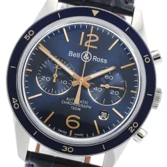 ベル＆ロス Bell＆Ross BRV126-BLU-ST/SCA アエロナバル デイト 自動巻き メンズ 美品 _900715のサムネイル