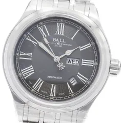 ボールウォッチ BALLWATCH NM1058D-S4J-GY トレインマスター ローマン デイデイト 自動巻き メンズ 未使用品 保証書付き_899237のサムネイル