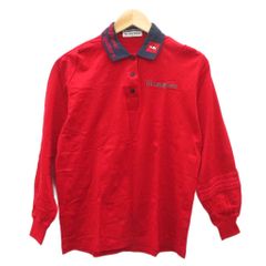 Munsingwear レッドポロシャツ長袖 M - メルカリ