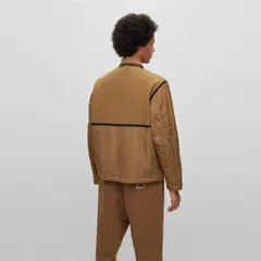 ボス メンズ アウター ジャケット・ブルゾン Boss Otniell 10245199 01 Open Beige ベージュ