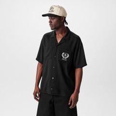 リプレゼント メンズ トップス シャツ Represent Mens Rep Crest SShirt Iconicrest Shirt Jet Black ブラック