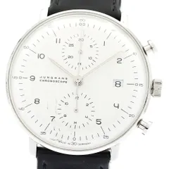 ユンハンス JUNGHANS 027/4800.00 マックスビル クロノスコープ デイト 自動巻き メンズ 箱付き_901986のサムネイル