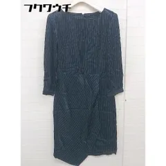 ◇ ◎ BANANA REPUBLIC 定価1.8万円 バックジップ 長袖 膝丈 ワンピース サイズ00 ネイビー ホワイト レディース  【中古】 【1109140006947】