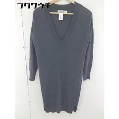 ◇ BEAMS LIGHTS ビームス ライツ 長袖 膝下丈 ニット ワンピース グレー レディース  【1109140017097】のサムネイル