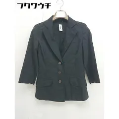 ◇ J&R ジェイアンドアール 3B シングル 七分袖 テーラード ジャケット サイズM ブラック レディース  【1109150013294】のサムネイル