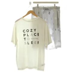 ジェラートピケ gelato pique 23SS ルームウェア セットアップ 半袖 Tシャツ ハーフパンツ ショートパンツ ML 白 グレー /☆G