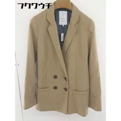 ◇ E hyphen world gallery 薄手 ダブルボタン 長袖 ジャケット サイズ S ベージュ レディース  【中古】 【1109210004859】