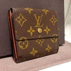 c16  ポルト モネ ビエ カルトクレディ　ポルトフォイユ エリーズ 旧型　モノグラム　Louis Vuitton ルイ ヴィトン 　3つ 折り　三つ折り 財布　ミニ コンパクト ウォレット 　Wホック　カード入れ 4 枚　モノグラム