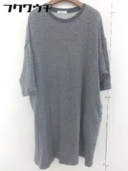 ◇ Samansa Mos2 blue サマンサモスモス ブルー 七分袖 膝丈 ワンピース サイズF グレー レディース  【1110050004190】のサムネイル