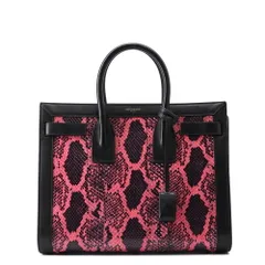 サンローランパリ ハンドバッグ サックドジュール パイソン 355153 SAINT LAURENT PARIS 黒のサムネイル