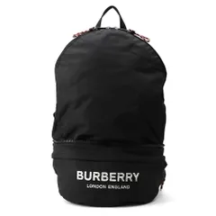 バーバリー バックパック ロゴ ナイロン 80135191 BURBERRY リュック 2wayボディバッグ 黒のサムネイル