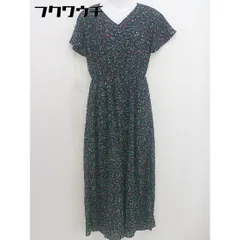 ◇ ◎ TIENS ecoute ティアンエクート 総柄 半袖 ワイドパンツ オールインワン サイズM ブラック レディース  【中古】 【1110220013601】のサムネイル