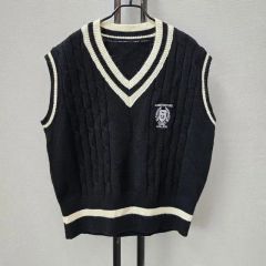 メンズ フリーサイズ 黒 エンブレムニットTRAVAS TOKYO - メルカリ