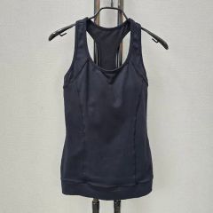 チャコット ネイビー スポーツタンクトップ メッシュ切替カップ付き 