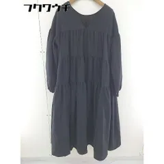 ◇ LIPSTAR リップスター ティアード Vネック 長袖 ロング ワンピース サイズ2 ブラック レディース  【中古】 【1111080001142】のサムネイル