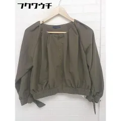 ◇ a.g.plus エージープラス 長袖 ジップアップ ジャケット ブルゾン サイズF カーキ ブラウン系 レディース  【中古】 【1111120009336】のサムネイル