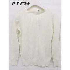 ◇ ◎ URBAN RESEARCH DOORS タグ付き ボートネック 長袖 ニット セーター サイズOne オフホワイト メンズ  【中古】 【1111160006494】のサムネイル