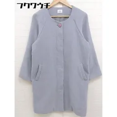 ■ merry jenny メリージェニー 長袖 ノーカラー コート サイズF パープル系 レディース  【中古】 【1111190002046】