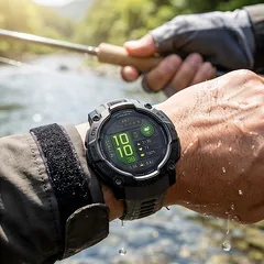 タフネスの頂点へ！ガーミン GARMIN INSTINCT3 AMOLED BLACK SUICA対応 タフネスGPSスマートウォッチ 50ＭＭのサムネイル