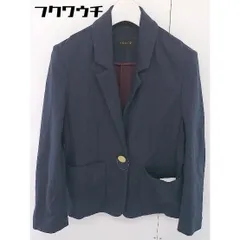 ◇ FONCE フォンセ シングル1B 長袖 テーラードジャケット ネイビー レディース  【中古】 【1111230028616】のサムネイル