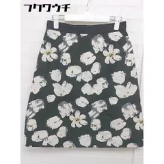 ◇ La TOTALITE ラ トータリテ 花柄 膝丈 フレア スカート サイズ38 グリーン系 レディース  【中古】 【1111240002330】のサムネイル
