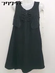 ◇ Ray BEAMS レイビームス スパンコール レース ノースリーブ ミニ ワンピース サイズF ブラック レディース  【中古】 【1111260009722】のサムネイル