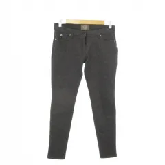 ザラ ベーシック ZARA BASIC T-SHIRT パンツ ストレッチ スキニー M グレー 無地 フルレングス 細身 /AH6 ■GY49