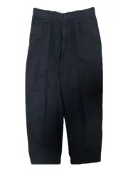 UNIQLO U ワイドフィット チノ ブラック 73