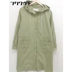 ◇ nano universe ナノ ユニバース 長袖 ジップアップ コート サイズM カーキ レディース  【中古】 【1112060000438】