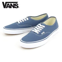 【23.0cm～25.5cm】バンズ スニーカー メンズ レディース 正規販売店 VANS オーセンティック VANS AUTHENTIC NAVY VN000EE3NVY