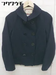 ◇ SHIPS シップス 長袖 ピー コート サイズS ネイビー レディース  【1112130004472】のサムネイル