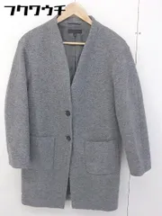 ■ UNIQLO ユニクロ 長袖 ノーカラー コート サイズS グレー レディース  【中古】 【1112130000207】