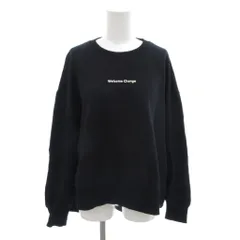 ザラ ZARA トレーナー スウェット  M 黒 ブラック 長袖 クルーネック ロゴプリント /IL