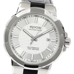 エポス EPOS 3443BK スポーティブ デイト 自動巻き メンズ 美品 箱・保証書付き_885517のサムネイル