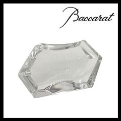美品】バカラ baccaratクローバー ペーパーウェイト クリスタル 置物