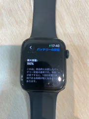 Apple Watch SE（第2世代）44mm GPSモデル、ミッドナイト アルミニウムケース　バッテリー96％　充電器付き