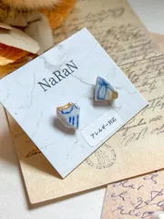866≫シー陶器のピアス｜島根の海｜一点ものアクセサリー