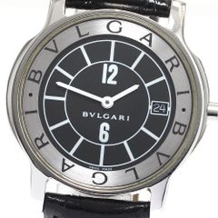 ブルガリ BVLGARI ST35S ソロテンポ デイト クォーツ メンズ 保証書付き_887555 ブルガリ BVLGARI ST35S ソロテンポ デイト クォーツ メンズ 保証書