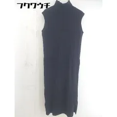 ◇ Simplicite シンプリシテェ リブ ノースリーブ 膝下丈 ニット ワンピース ブラック レディース  【中古】 【1112270004066】のサムネイル