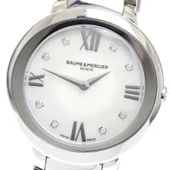 ボーム＆メルシェ Baume & Mercier MOA10158 プロメス 8Pダイヤ クォーツ レディース 美品 保証書付き_909568のサムネイル