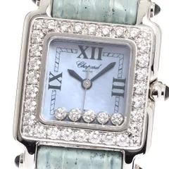 ショパール Chopard 27/8894-23/11 ハッピースポーツ スクエアミニ ダイヤベゼル 5Pダイヤ クォーツ レディース _907818のサムネイル