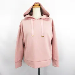 イッカ ikka パーカー トップス 長袖 ドロップショルダー プルオーバー ストレッチ M ピンク ※EKMのサムネイル