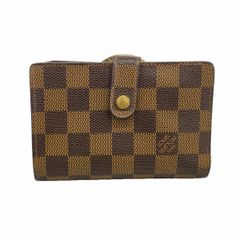 ルイヴィトン ダミエ ラウンドジップ エベヌ 折り財布 茶 革 N61668 ルイ・ヴィトン(Louis Vuitton) ルイ・ヴィトン 財布 ダミエ