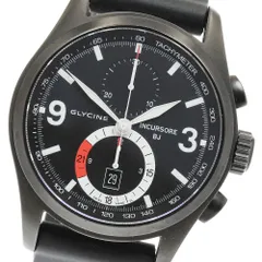 グリシン GLYCINE 3871 インクルソーレ ブラックジャック クロノグラフ 手巻き メンズ 良品 _914282のサムネイル