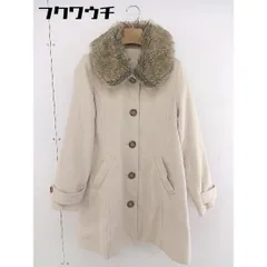 ◇ ◎ MAJESTIC LEGON マジェスティックレゴン フェイクファー 長袖 コート サイズF ベージュ レディース  【中古】 【1201140003725】のサムネイル