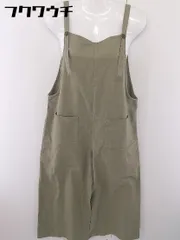 ◇ Khaju カージュ リネン混 サロペット オールインワン カーキ レディース  【中古】 【1201240001195】のサムネイル
