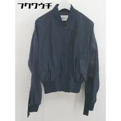 ◇ ECLIN エクラン 長袖 ジップアップ ジャケット ブルゾン サイズF ネイビー レディース  【中古】 【1202110004438】のサムネイル