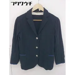 ◇ HUMAN WOMAN arriveヒューマンウーマン 3B 長袖 テーラード ジャケット サイズM ネイビー レディース  【中古】 【1202160009254】のサムネイル